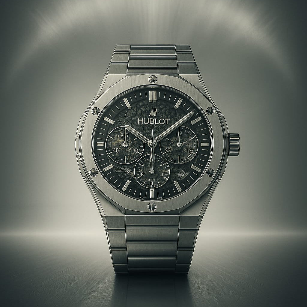 Hublot Diamond Cut Skeleton Watch