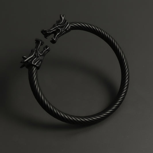 Dragon Head Black Bracelet