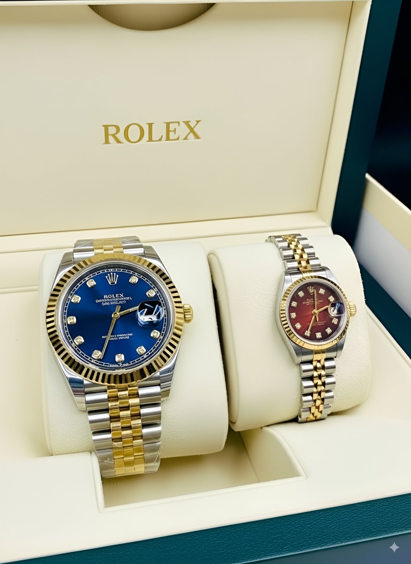 Rolex Couple Watch Set