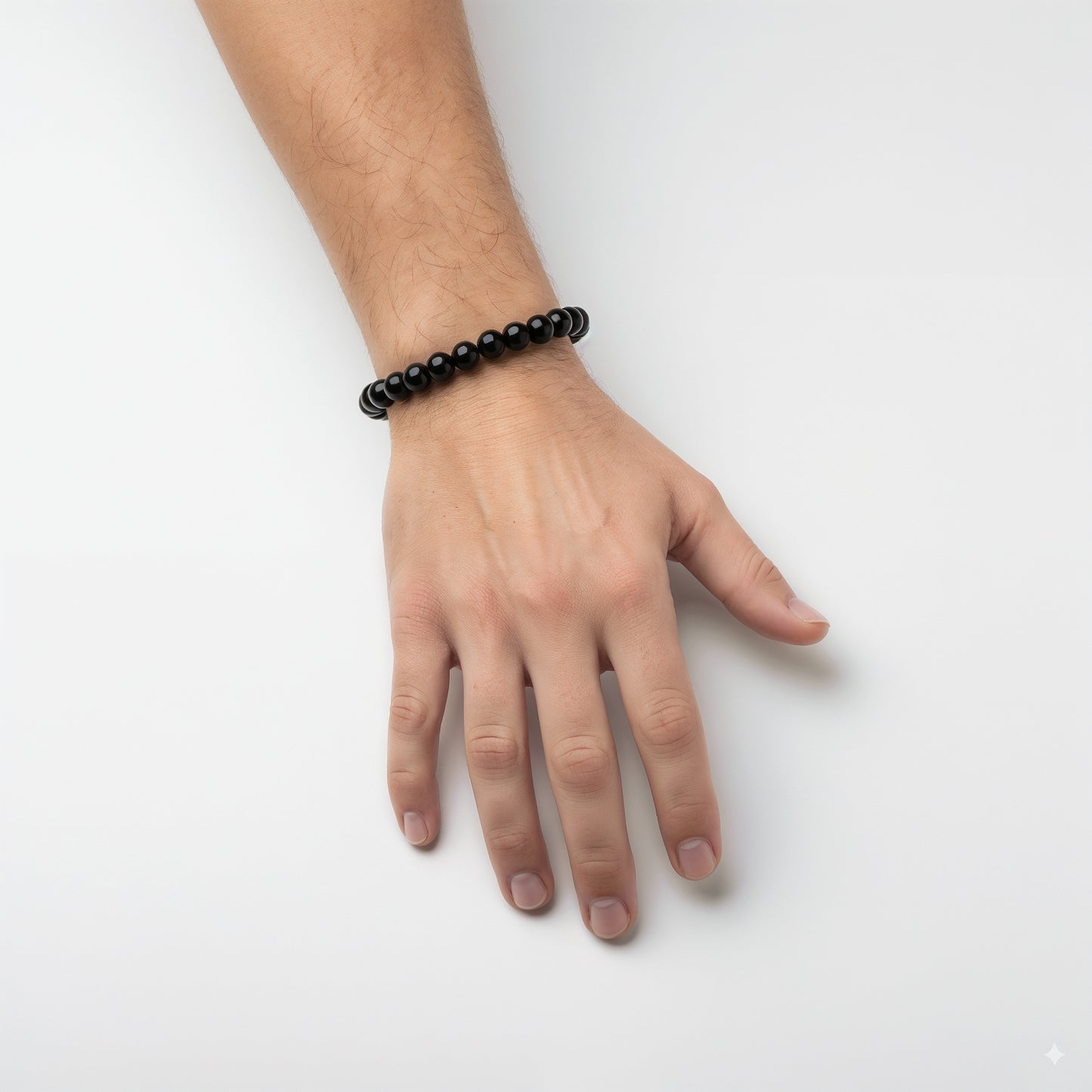 Black Bead Bracelet
